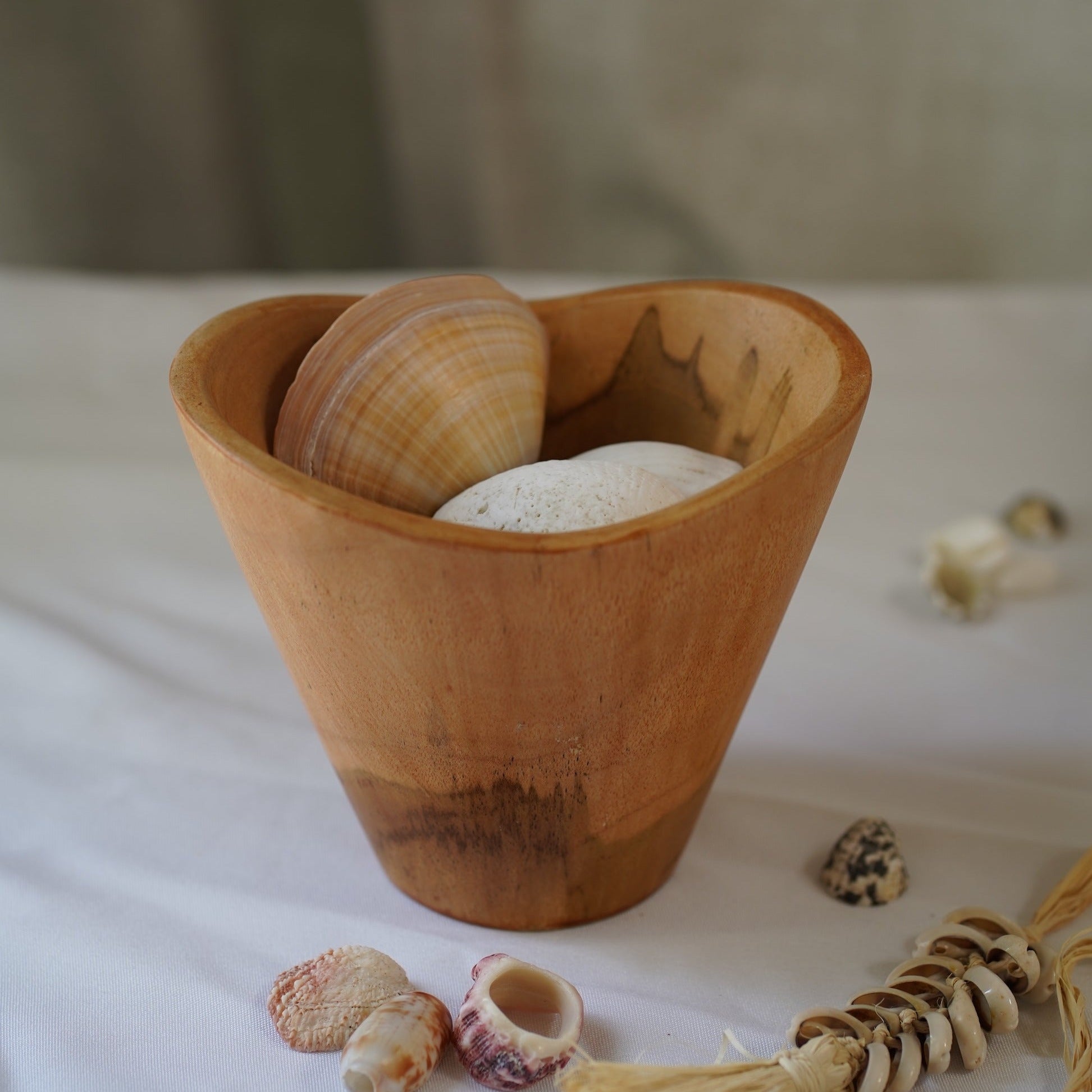 Large Suar Wood Salad Bowl & Servers Teak Set