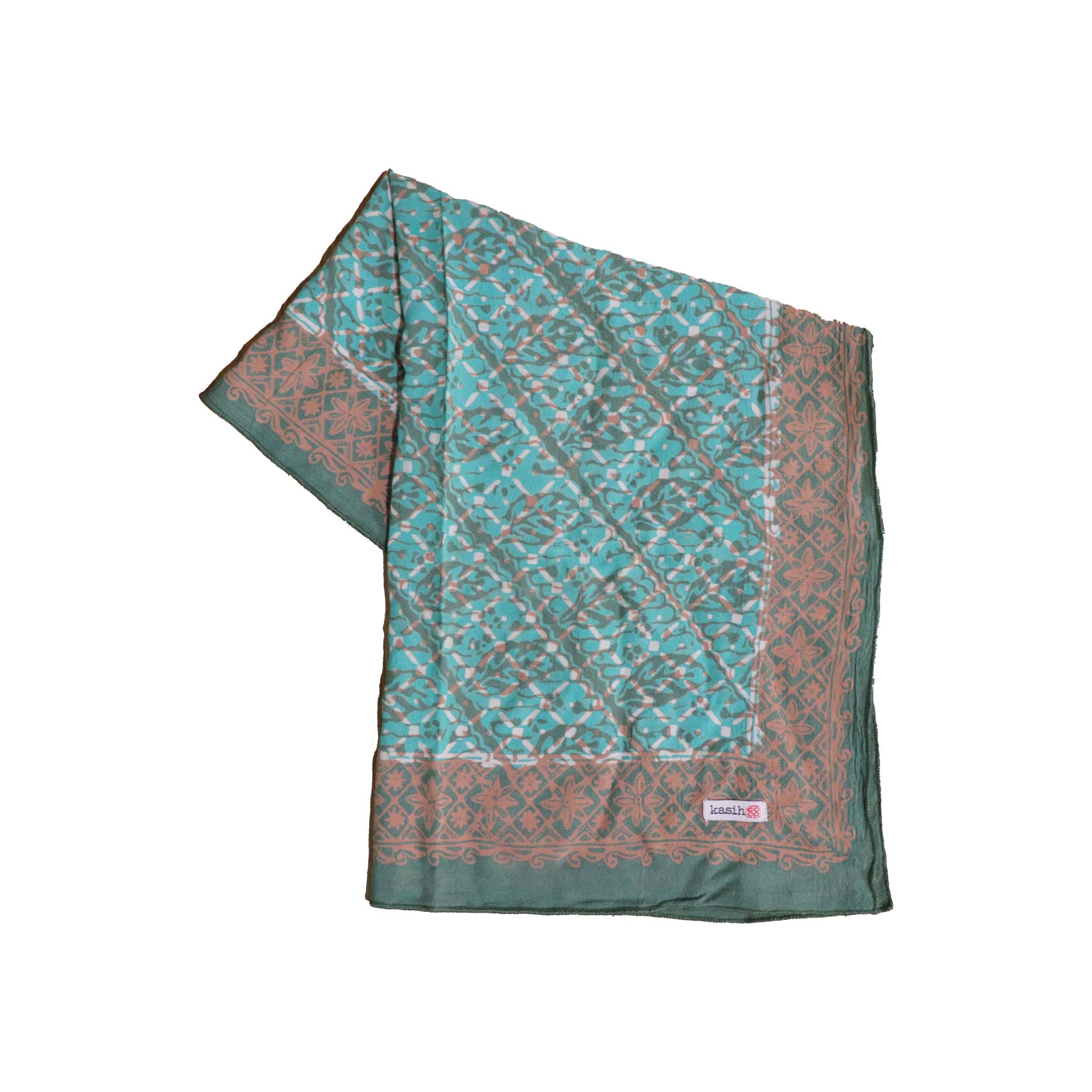 Kasih_Coop_Batik_Bandana_Leaf_Grid_Green1