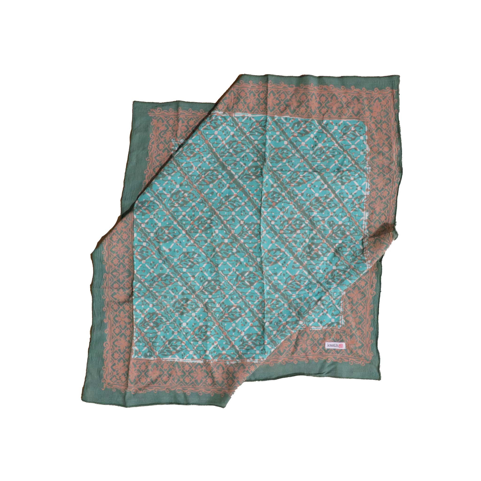 Kasih_Coop_Batik_Bandana_Leaf_Grid_Green1