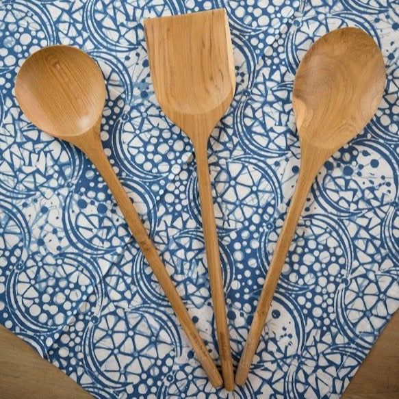 Teak Root Wooden Measuring Spoons Set of 3 – Living Room Co